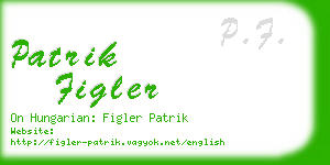 patrik figler business card